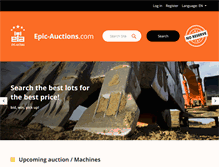 Tablet Screenshot of epic-auctions.com